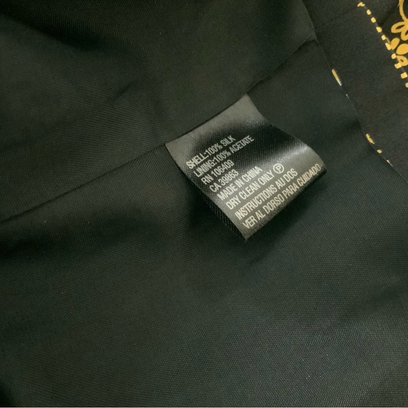 TAHARI Gold & Black SILK Floral Tank Top Persian Design Sz 14P - Picture 4 of 7